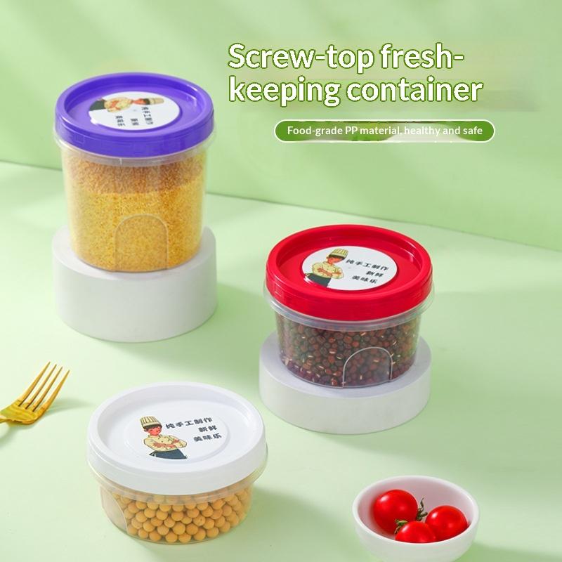 Food Storage Glass Round - 4 stuks ronde voedselbewaardozen voor de
