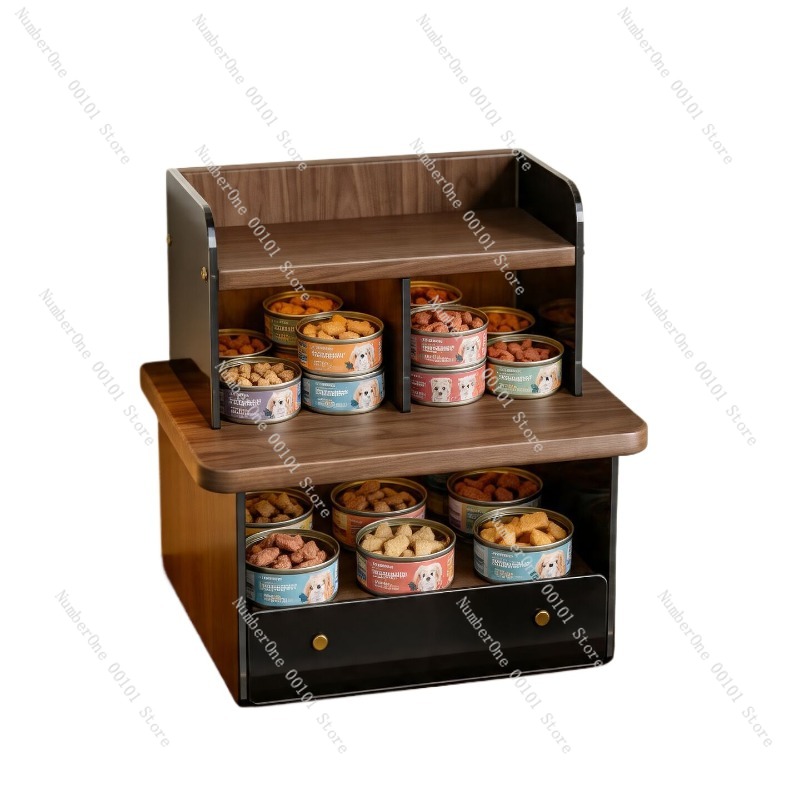 Food Storage Freeze Dried - Grote capaciteit multi-laagse opbergrek voor huisdierensnacks,