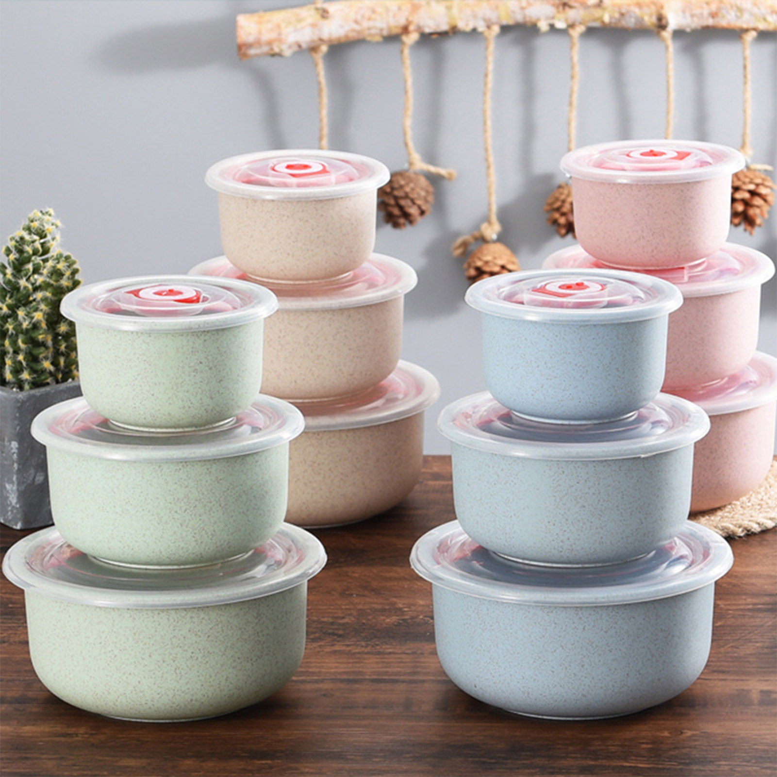 Food Storage Without Plastic - 3 stks Voedselopslagcontainers Bento Box Lichtgewicht