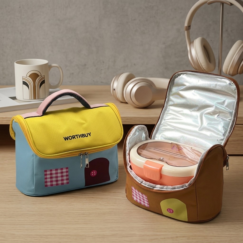 Food Storage Box Large - Oxford Thermische Lunchtas met Rits Grote