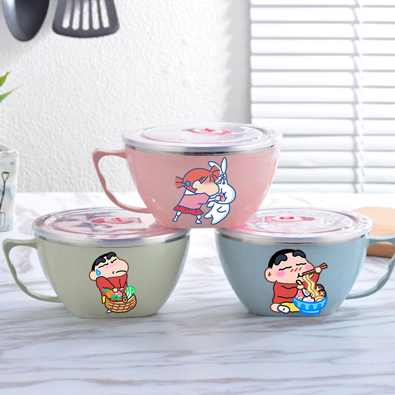 Food Storage Box Large - Crayon Shin-chan Noodle Bowl Roestvrijstalen kom