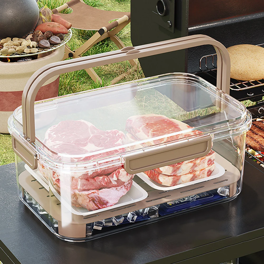 Food Storage Box Large - Draagbare voedselopslagcontainer Luchtdichte frisheidsdoos met grote