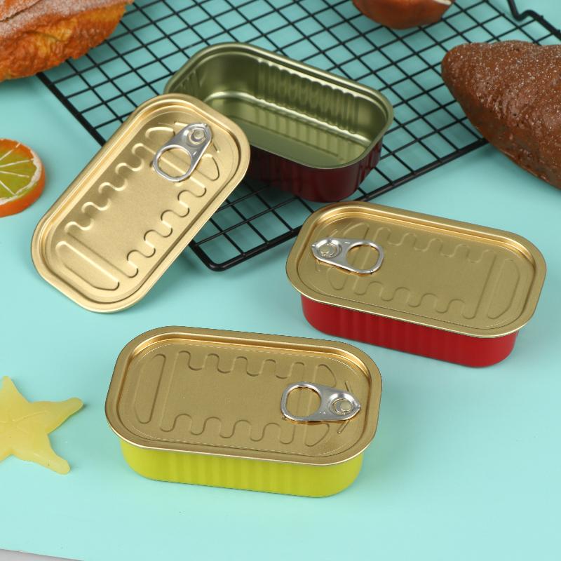 Food Storage Box - 2 stuks lege mini blikken doosjes,