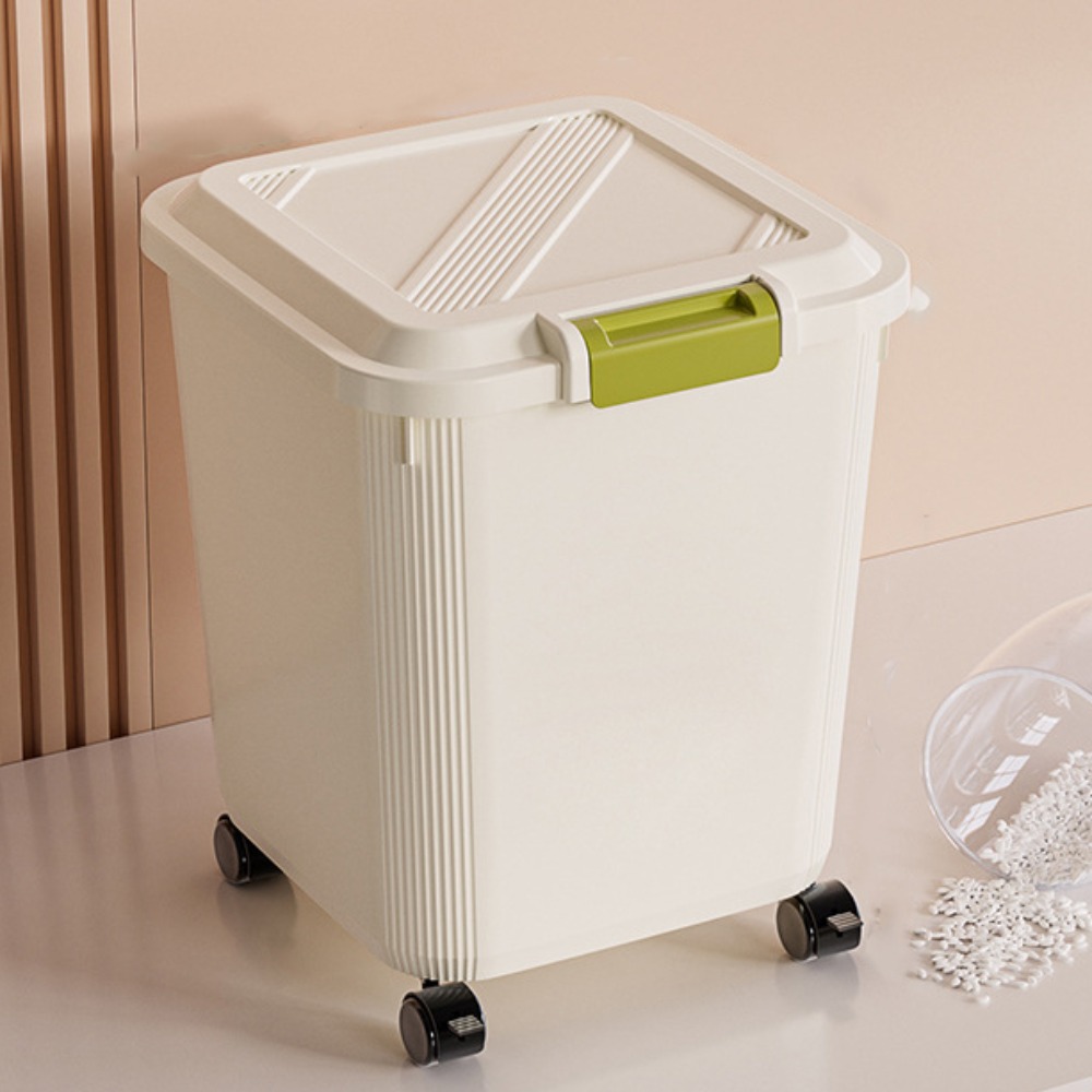 Food Storage Box Large - Insectenbestendige rijst opbergbox met wielen 15/25