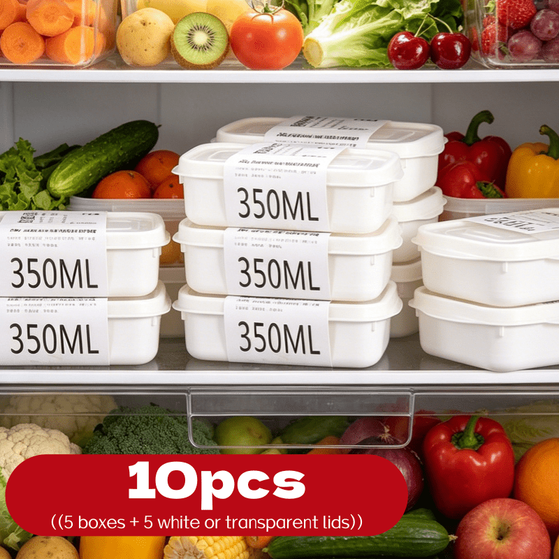 Food Storage Oven Safe - 10-delige herbruikbare stapelbare voedselbewaarbox set, 5