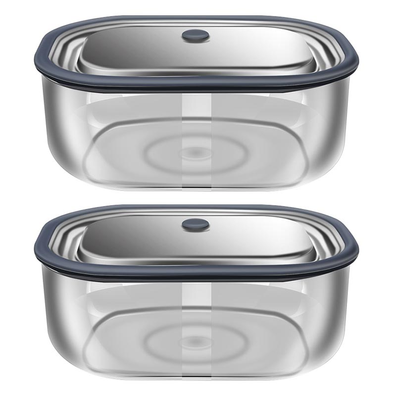 Food Storage Oven Safe - Hoge Borosilicaatglas Rechthoek Lunchbox Magnetron Verwarming