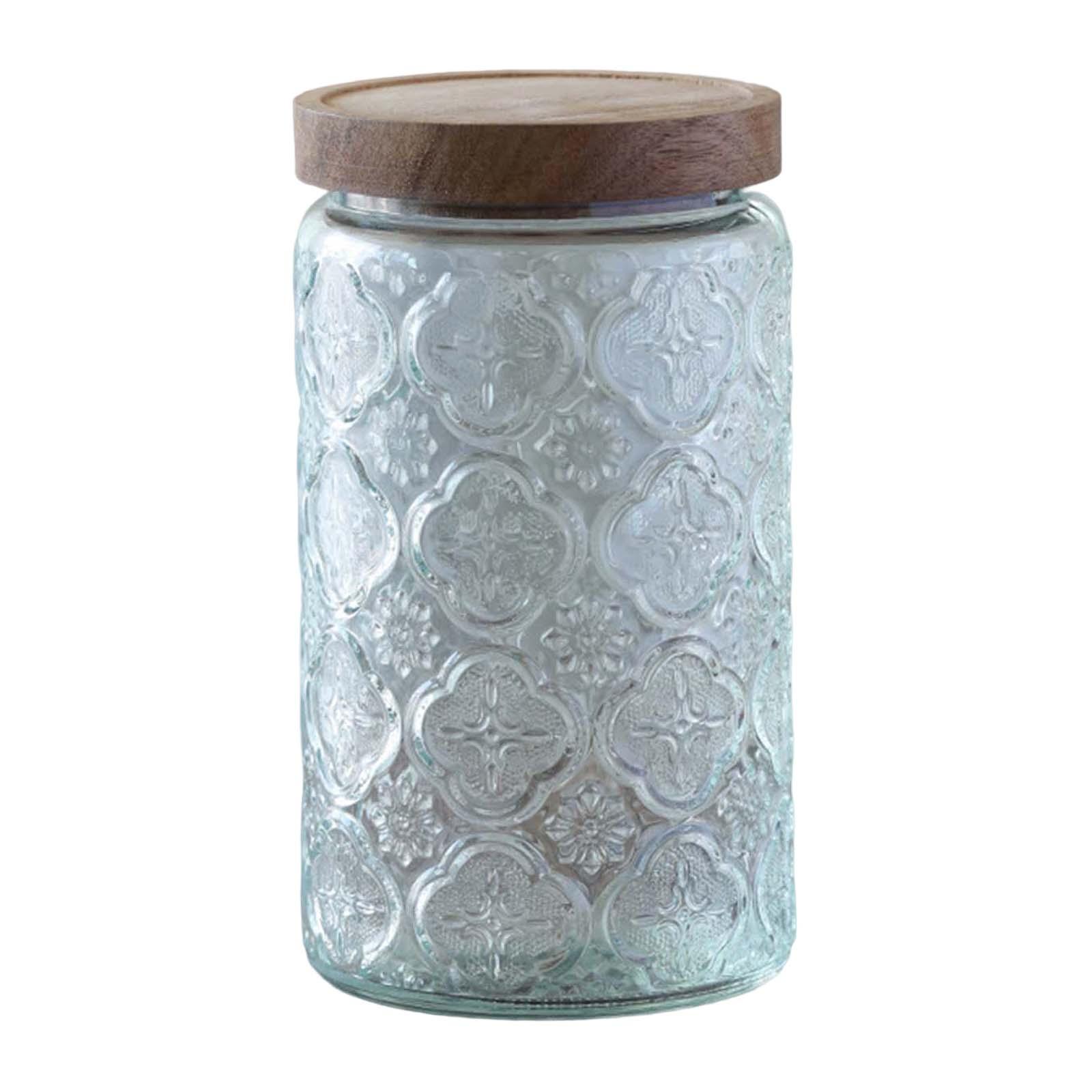 Food Storage Glass Round - Keramische knoflookbewaardoos, ronde knoflookkelderpot met dekselhouder