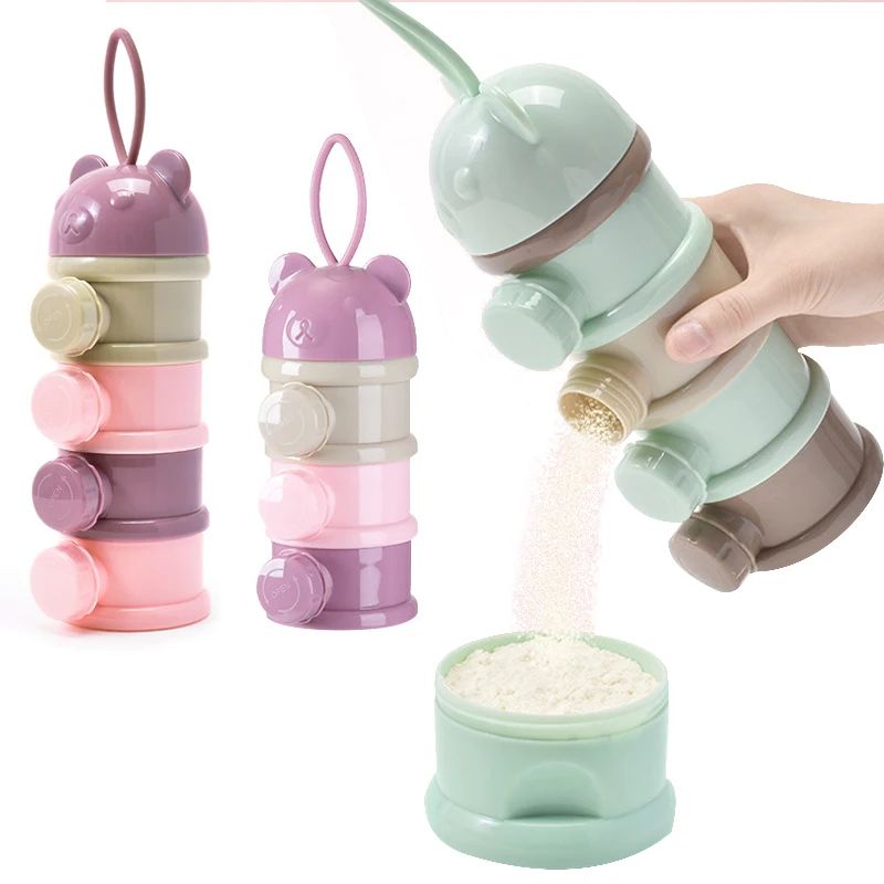 Food Storage Dispenser - 3/4 Layer Baby Draagbare Babyvoeding Opbergdoos
