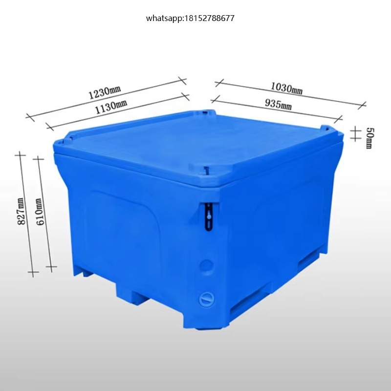 Food Storage Box - 660L geïsoleerde, rotatiegegoten kunststofbox voor de
