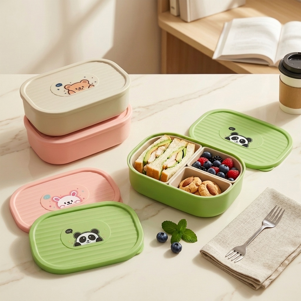 Food Storage Oven Safe - Leuke plastic lunchbox met compartimenten voor