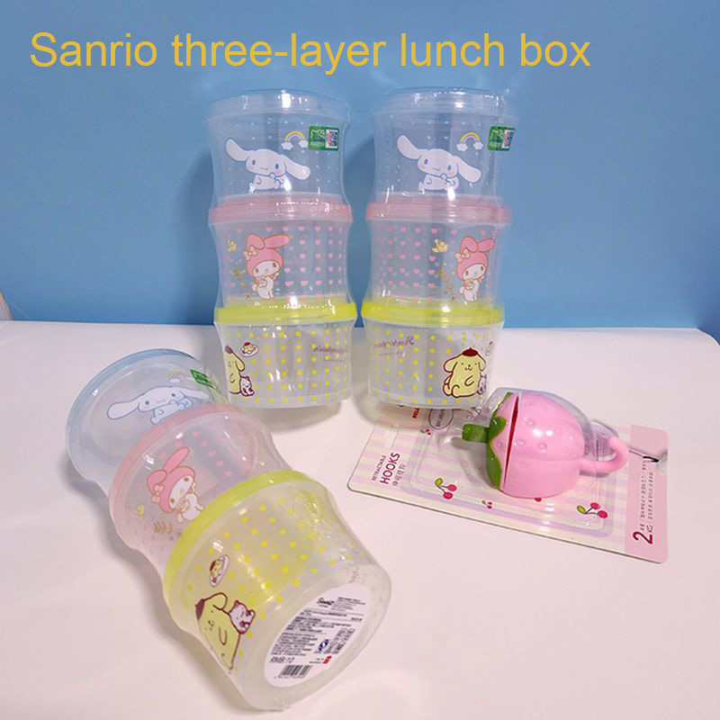 Food Storage Oven Safe - Kitty Bento Box Set 3-delig, schattige