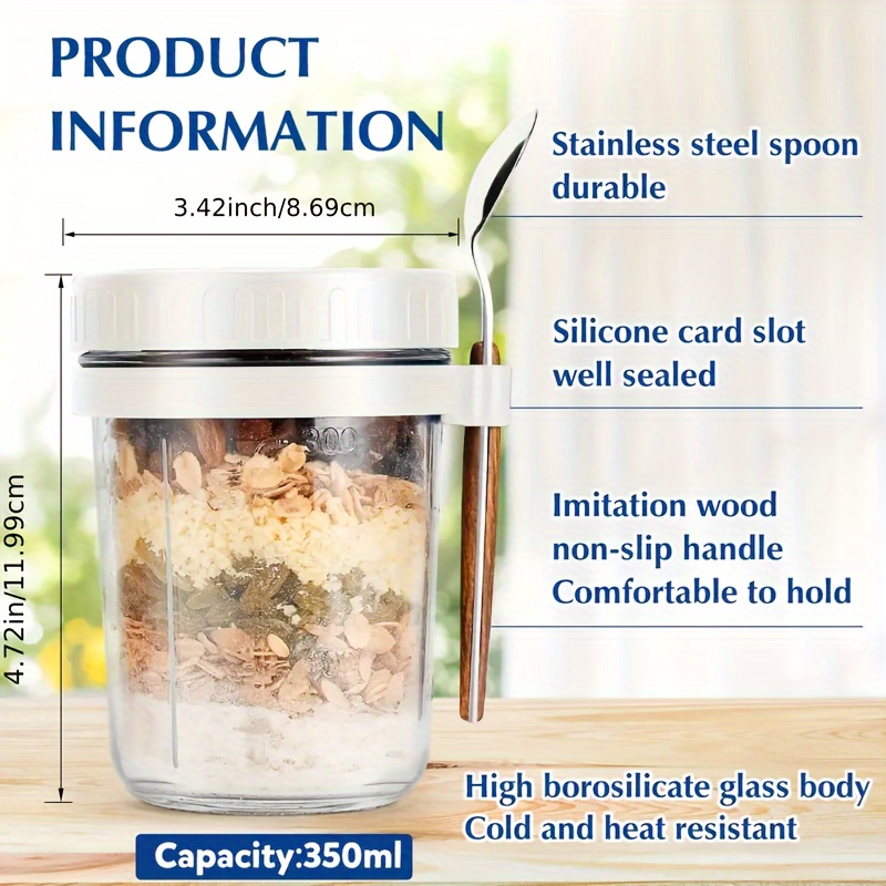 1 st/2 stks Glazen Havermout B - Food Storage Set Glass recensie en prijs
