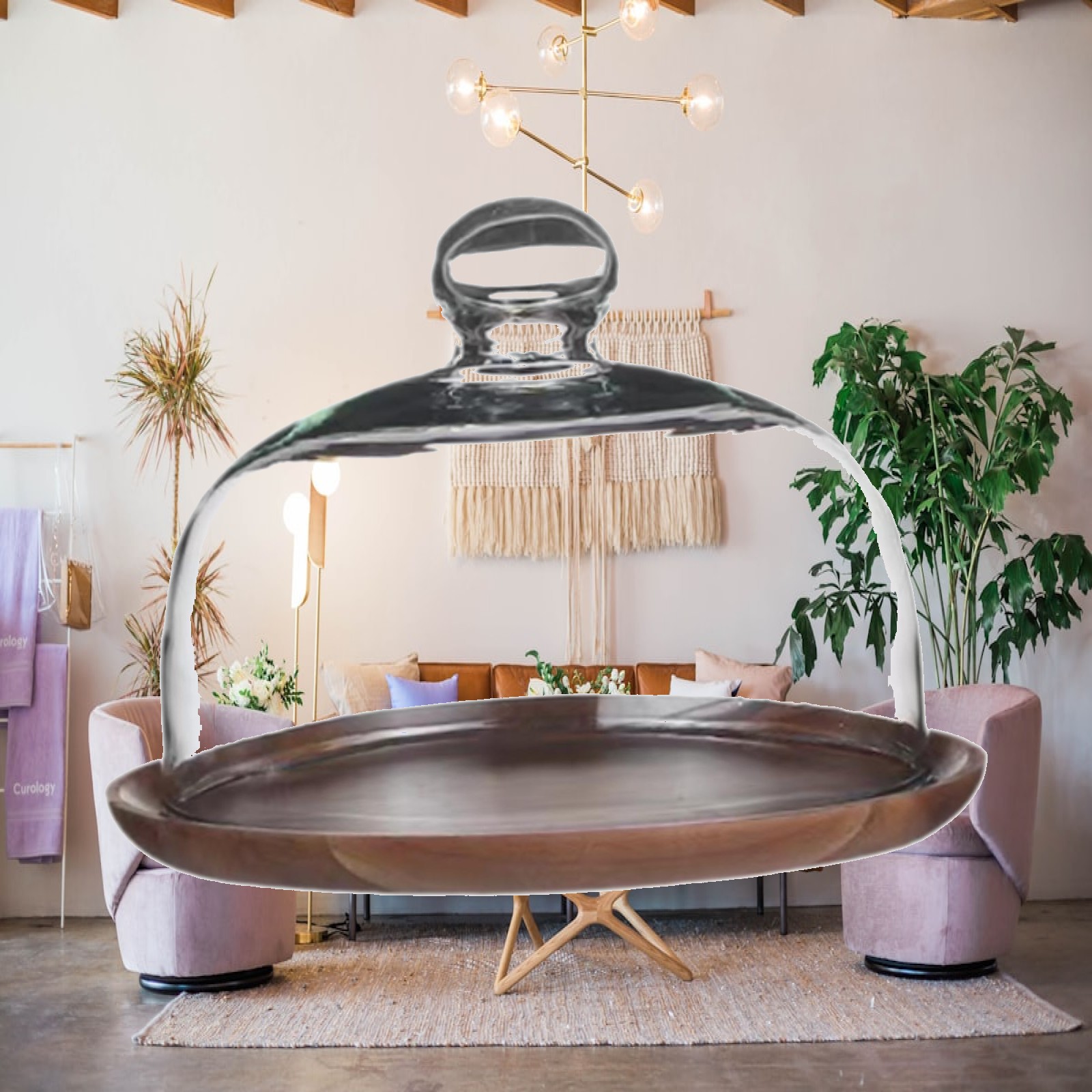 Houten taartplateau met glazen - Food Storage Glass Round recensie en prijs