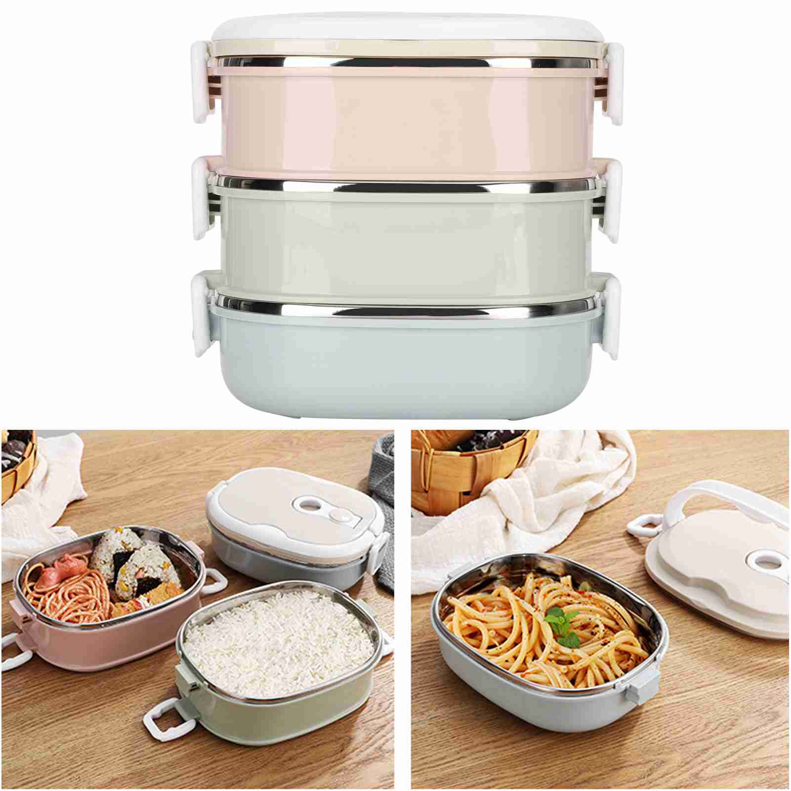Meerlaagse lunchbox Draagbare  - Food Storage Box Large recensie en prijs