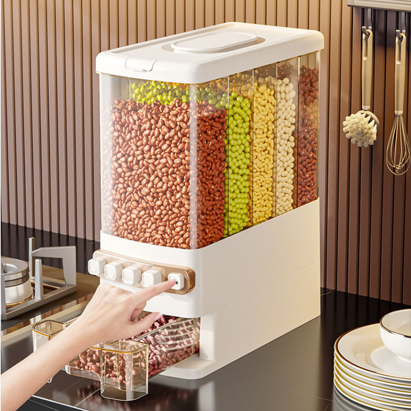 5-in-1 voedselbewaarboxen gran - Food Storage Dispenser recensie en prijs