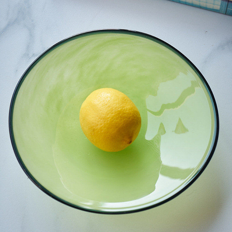 Brede mond zwarte randen gekle - Food Storage Glass Round recensie en prijs