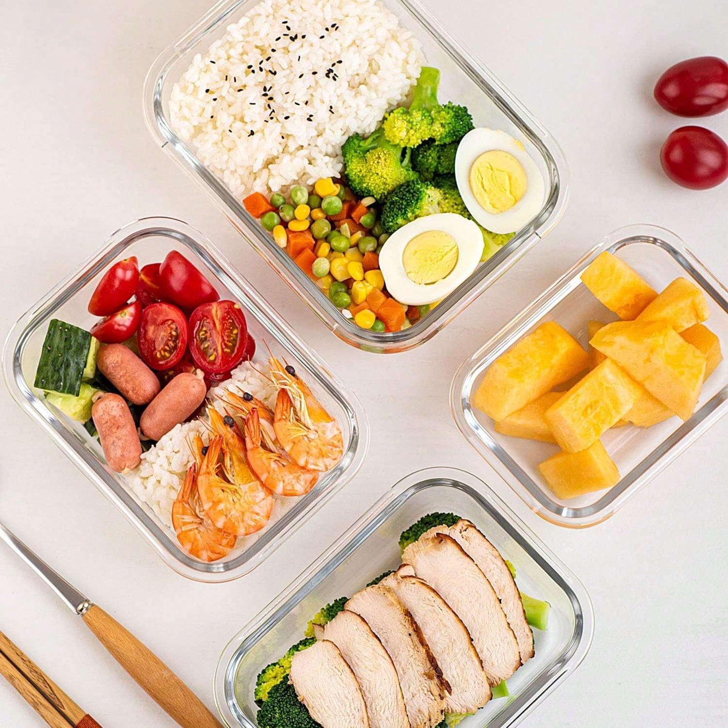 10-delige glazen voorraaddozen - Food Storage Oven Safe recensie en prijs