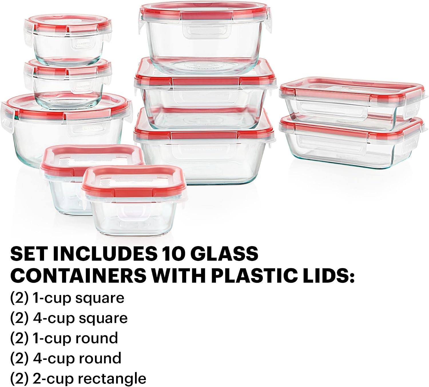 Freshlock (10-delige set) geme - Food Storage Set Glass recensie en prijs