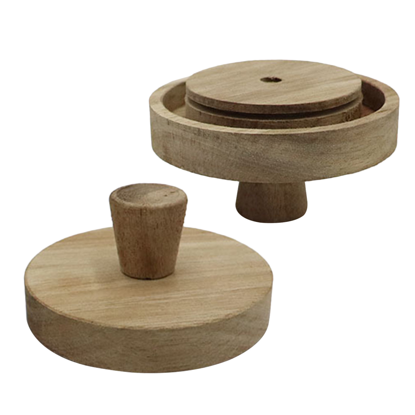 2 stuks ronde houten deksels v - Food Storage Glass Round recensie en prijs