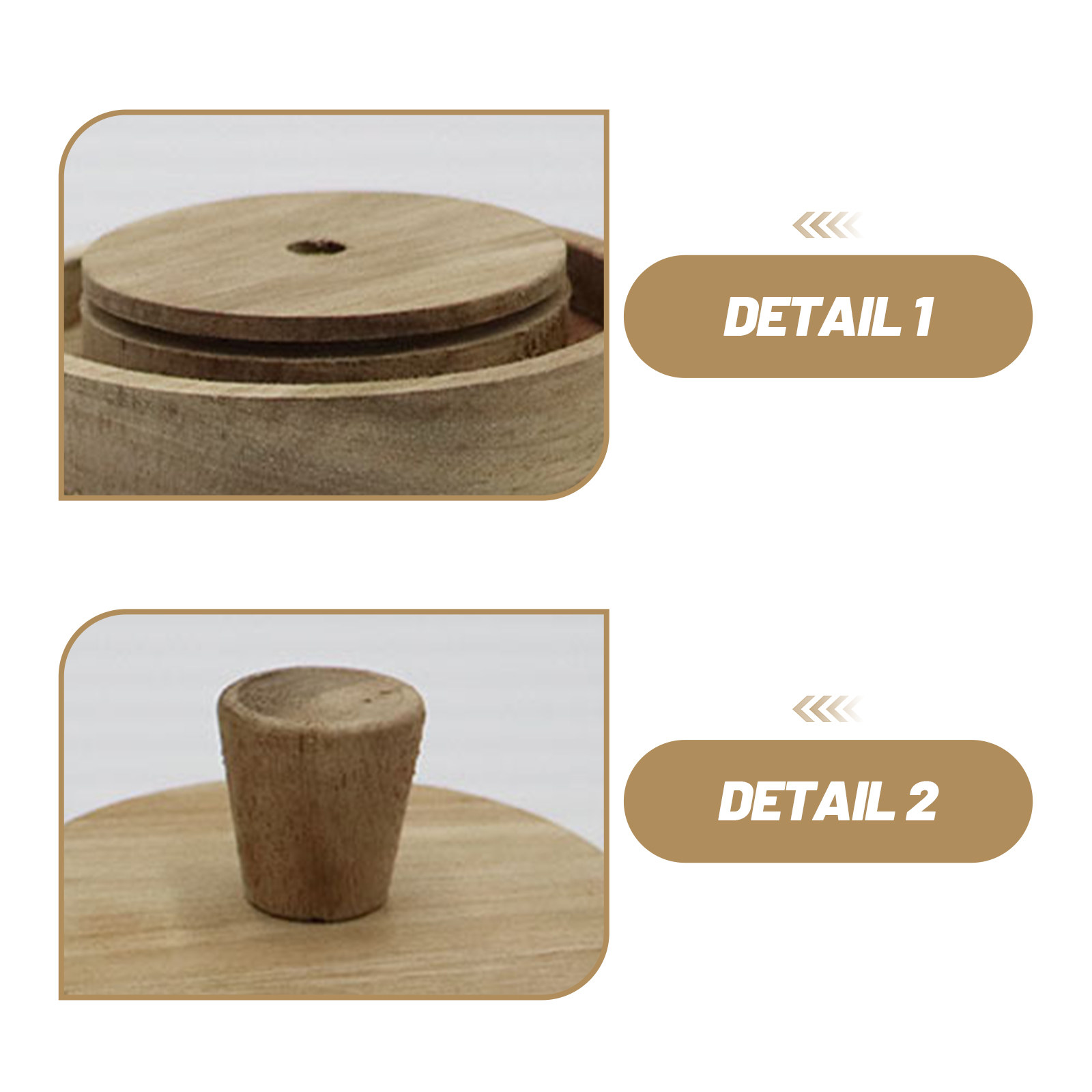 2 stuks ronde houten deksels v - Food Storage Glass Round recensie en prijs