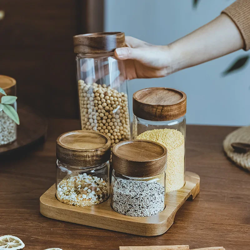 Houten Deksel Orgnizer Glas Lu - Food Storage Set Glass recensie en prijs