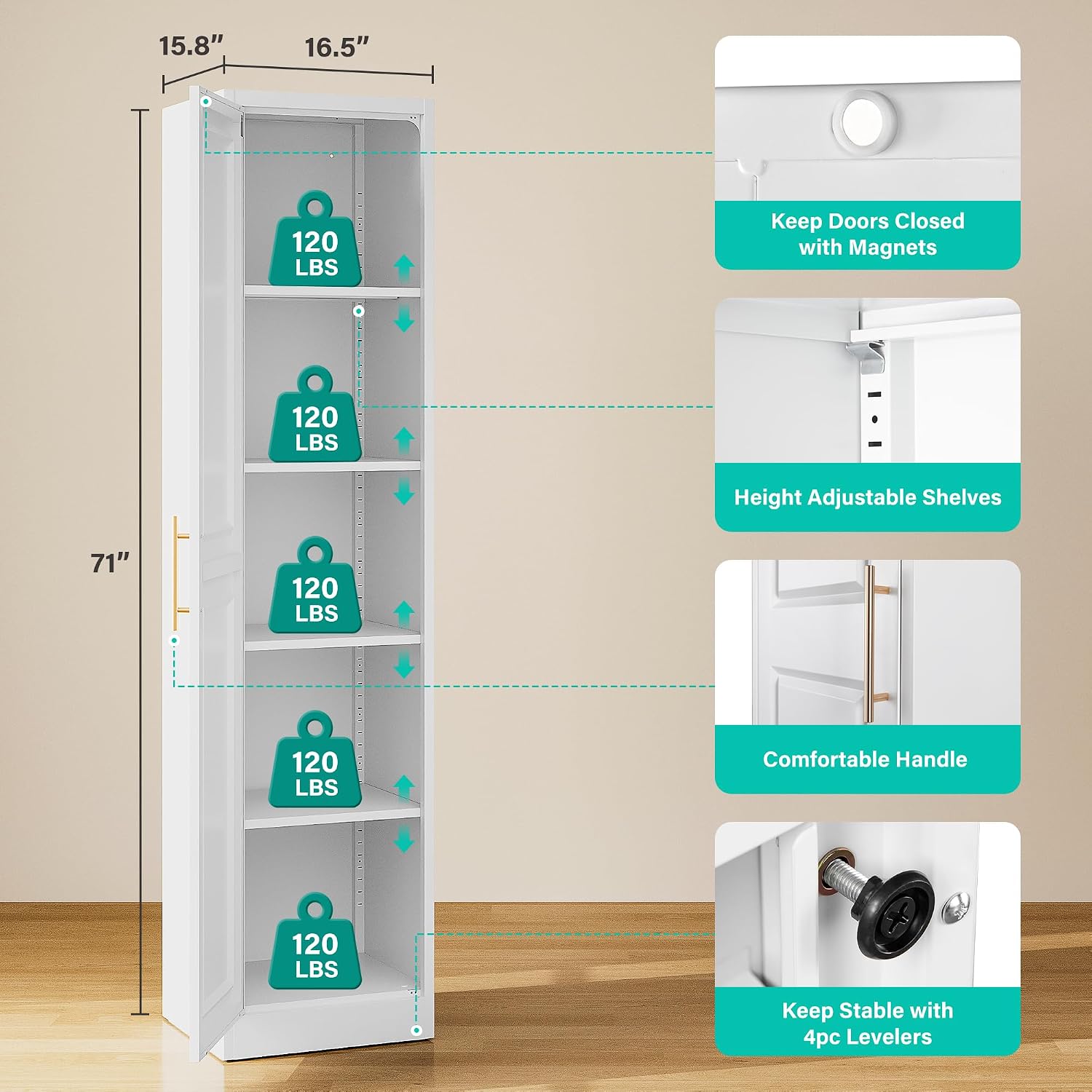 Hoge, smalle opbergkast met éé - Food Storage Box Large recensie en prijs