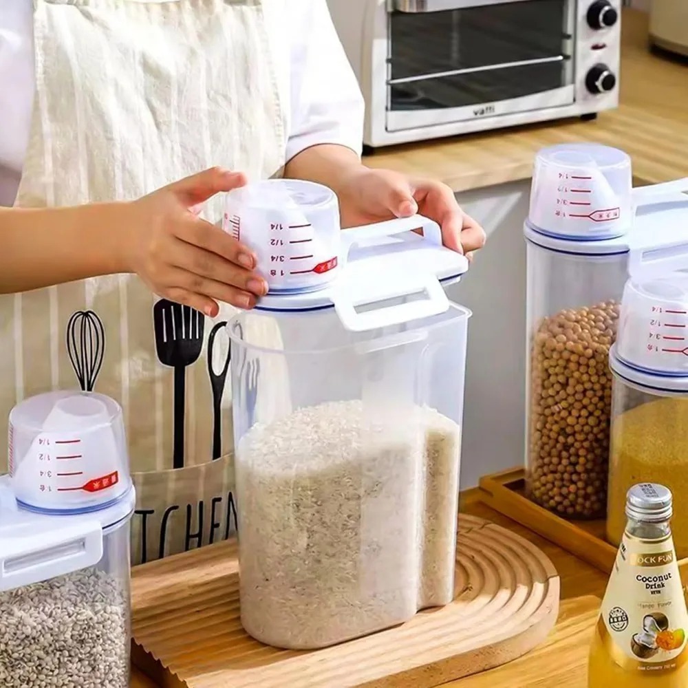 Rijst-opslagcontainer voor dro - Food Storage Dispenser recensie en prijs