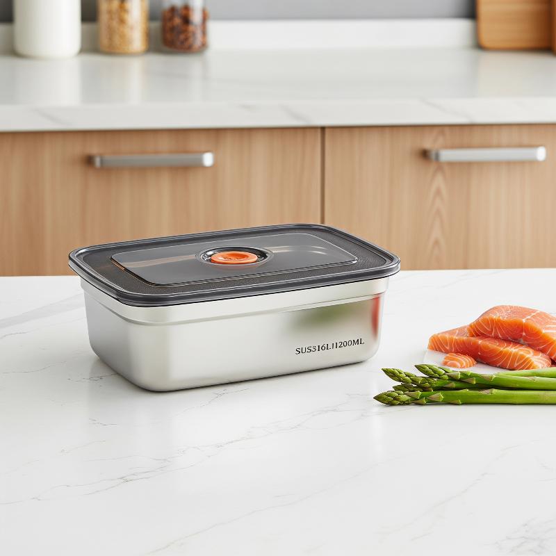 RVS afsluitbare lunchbox, grot - Food Storage Box Large recensie en prijs
