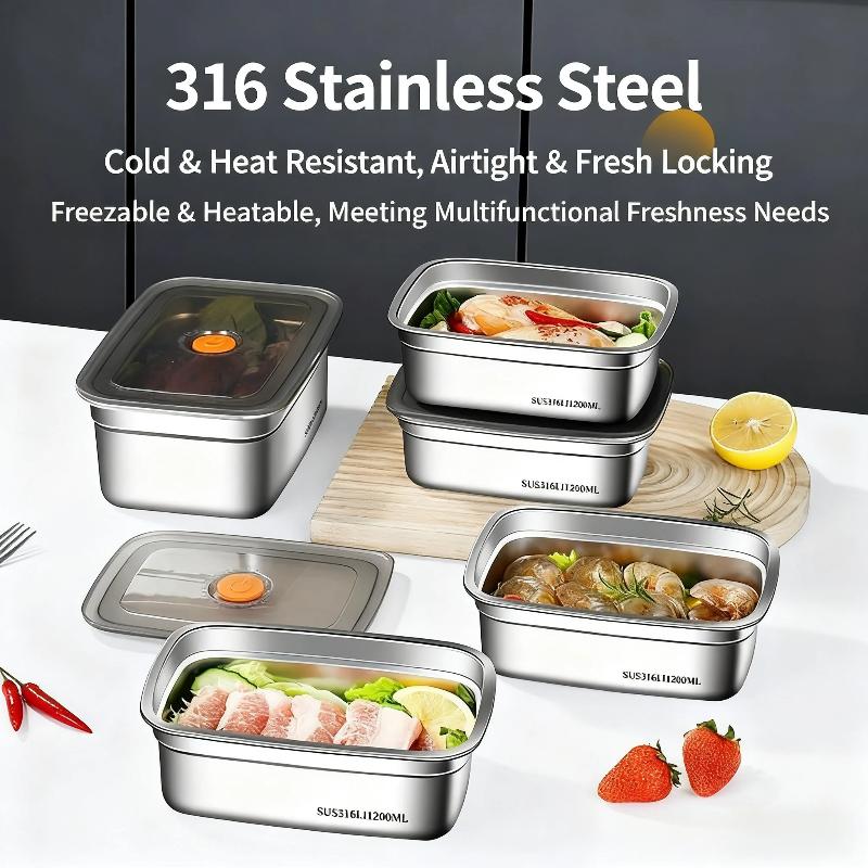 RVS afsluitbare lunchbox, grot - Food Storage Box Large recensie en prijs